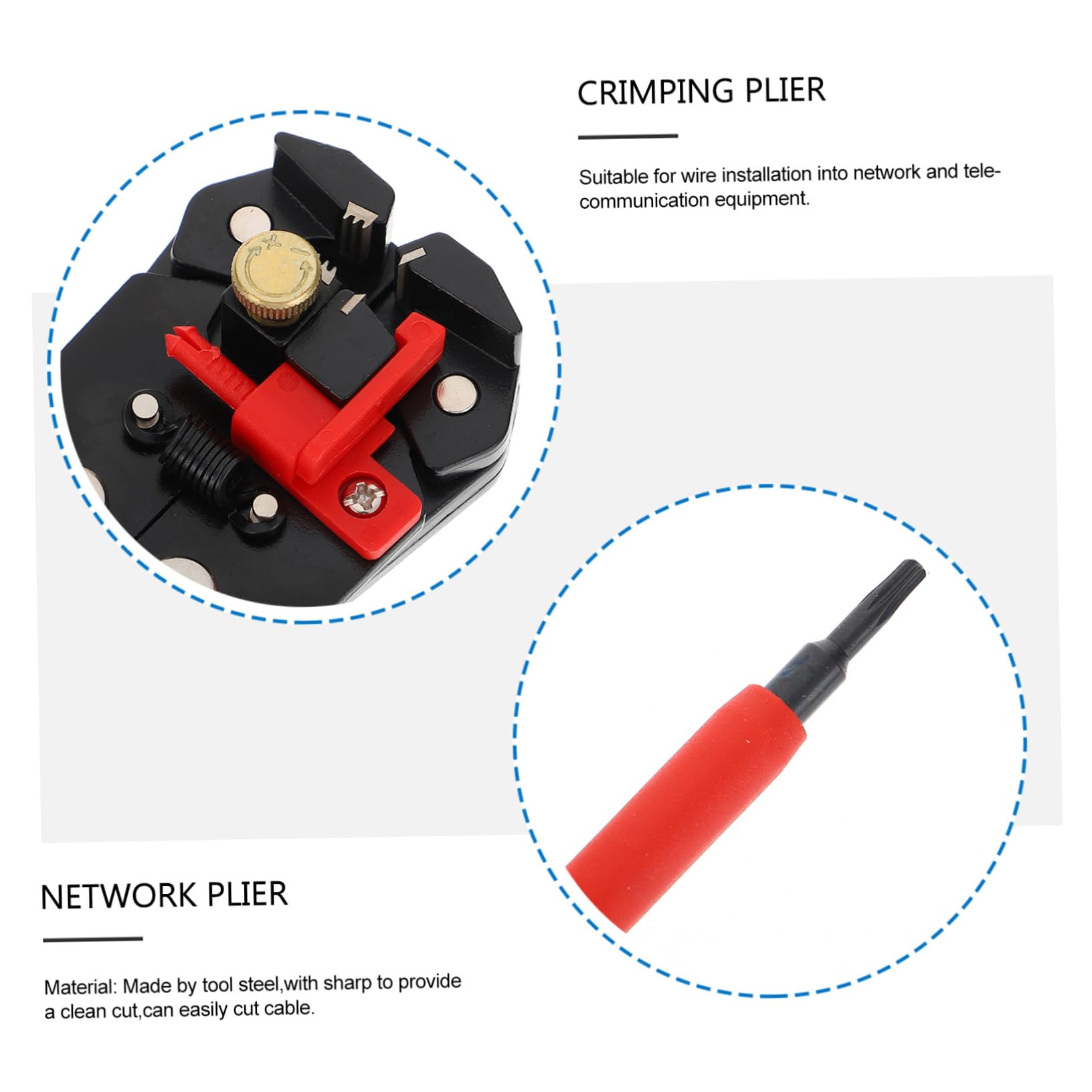 DOITOOL Kit de Herramientas para Electricistas con Alicates Multifunción y Destornilladores Antideslizantes para Eléctrico Profesional
