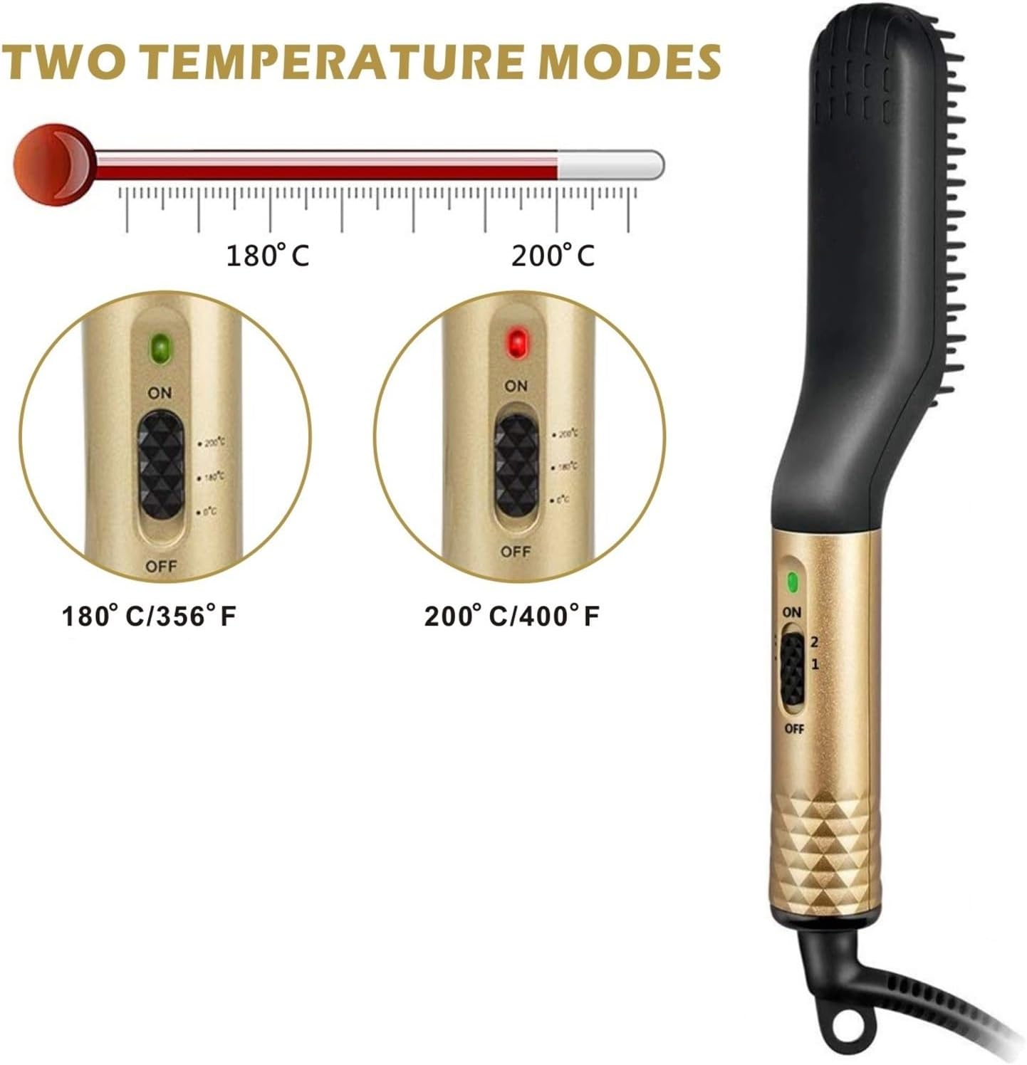 Professional Hair Straightener Comb Brush Beard Hair Straightening Comb Multifunctional Hair Curler Fast Heating Styling Tools