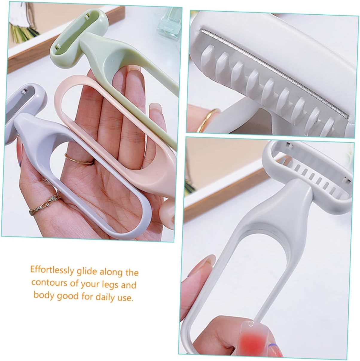 Mipcase 4pcs Women Hair Trimmer Body Hair and Armpit Razor for Legs Bikini Line Wet Shaving Travel