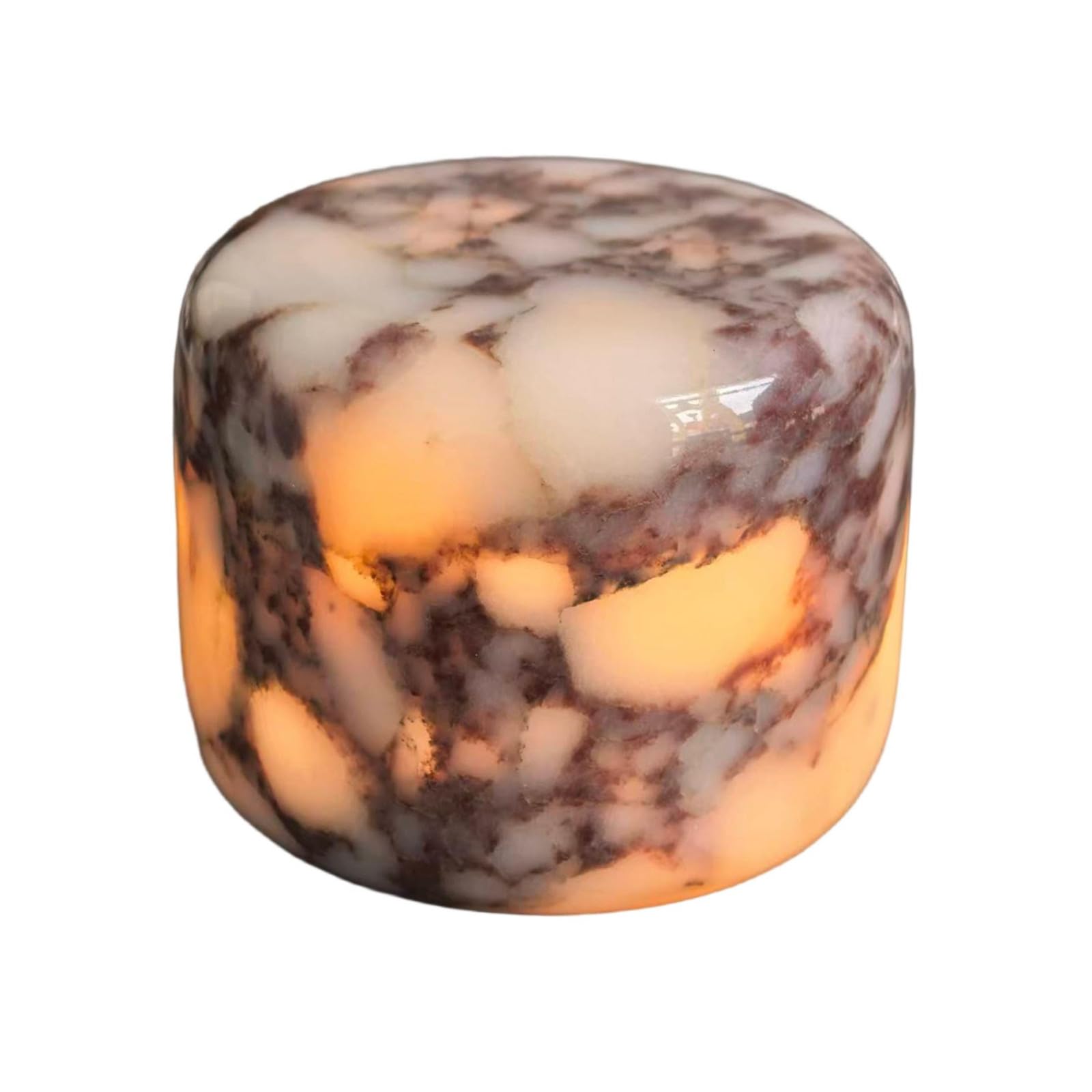 Marmor Lampada da Tavolo in Marmo LED,Abat Jour da Comodino,Lampada da Scrivania Senza Fili,Luce Notturna-Regalo Fidanzata