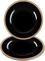 Vista 29 de Party Bargains - Bajoplatos de 13 pulgadas (4 unidades), borde dorado martilleado en rosa, bajoplatos desechables y resistentes para cenas elegantes