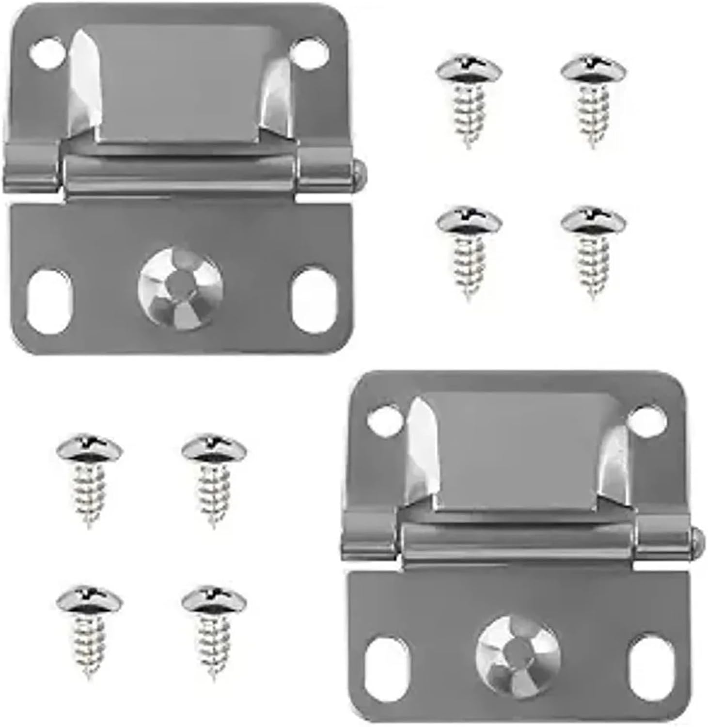 Cooler Hinge 8pcs Accessories Durable Camping Cooler Hinges Universal Stainless Steel Mount Hinge Spare Parts Ice Chest for Replacement Parts,Camping,Tailgates