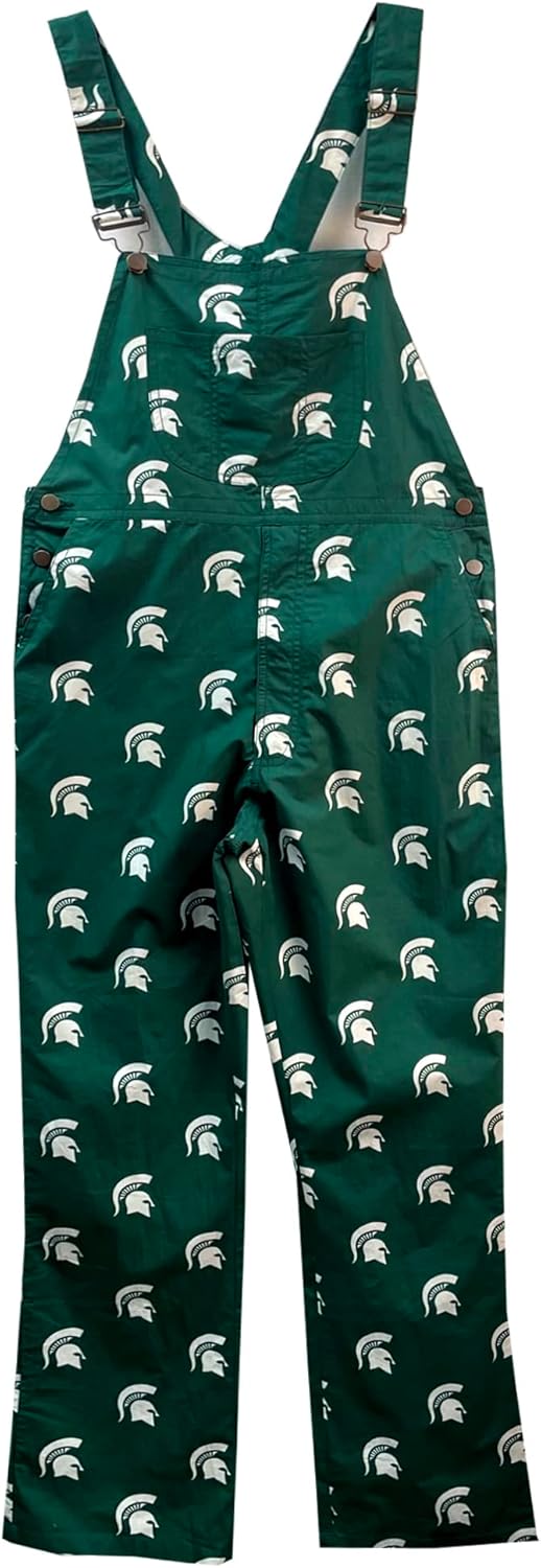 Wes and Willy Mens College Sports Fan Gameday Tailgating Lightweight Fashion Overalls