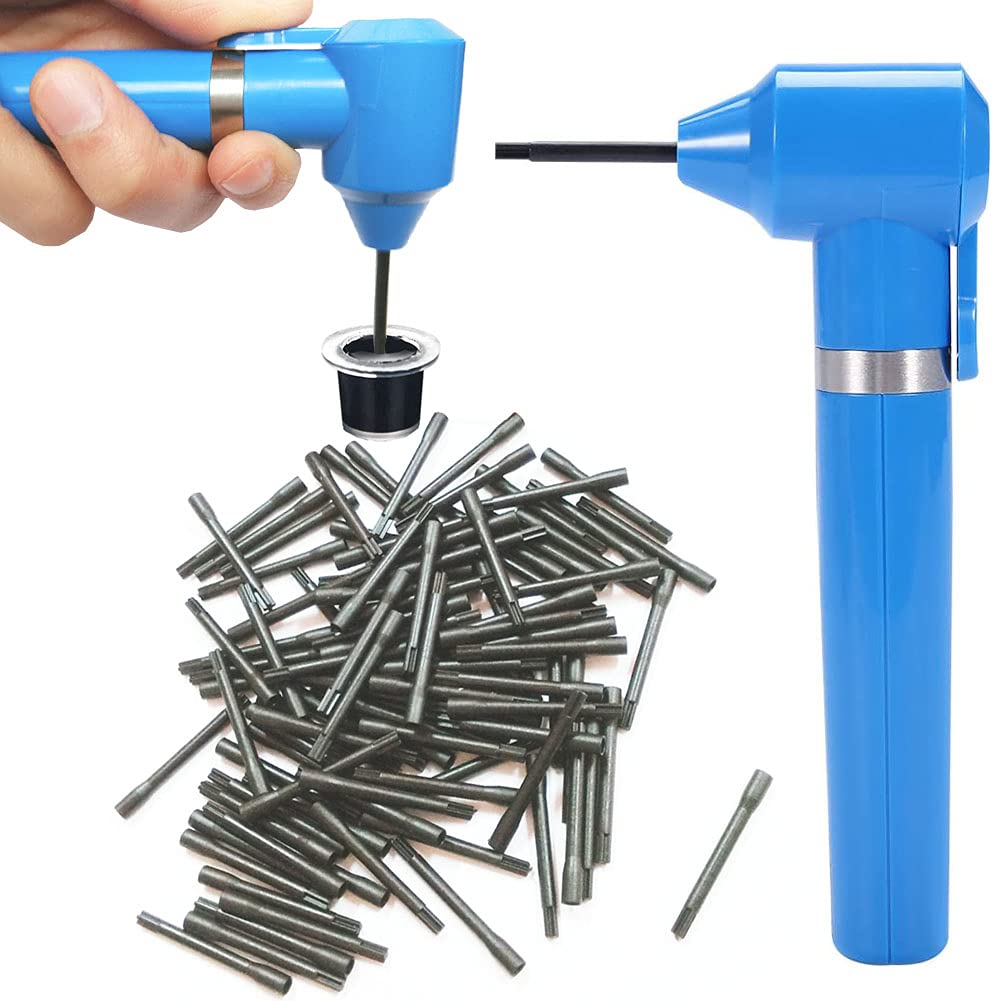 Ink Blender Tattoo Electric Pigment Makeup Eyebrow Nail Polish Mixer Color Machine Material 100Pcs Mixing Sticks Watercolor Ink Painting Mixer Set (Blue)-image-28