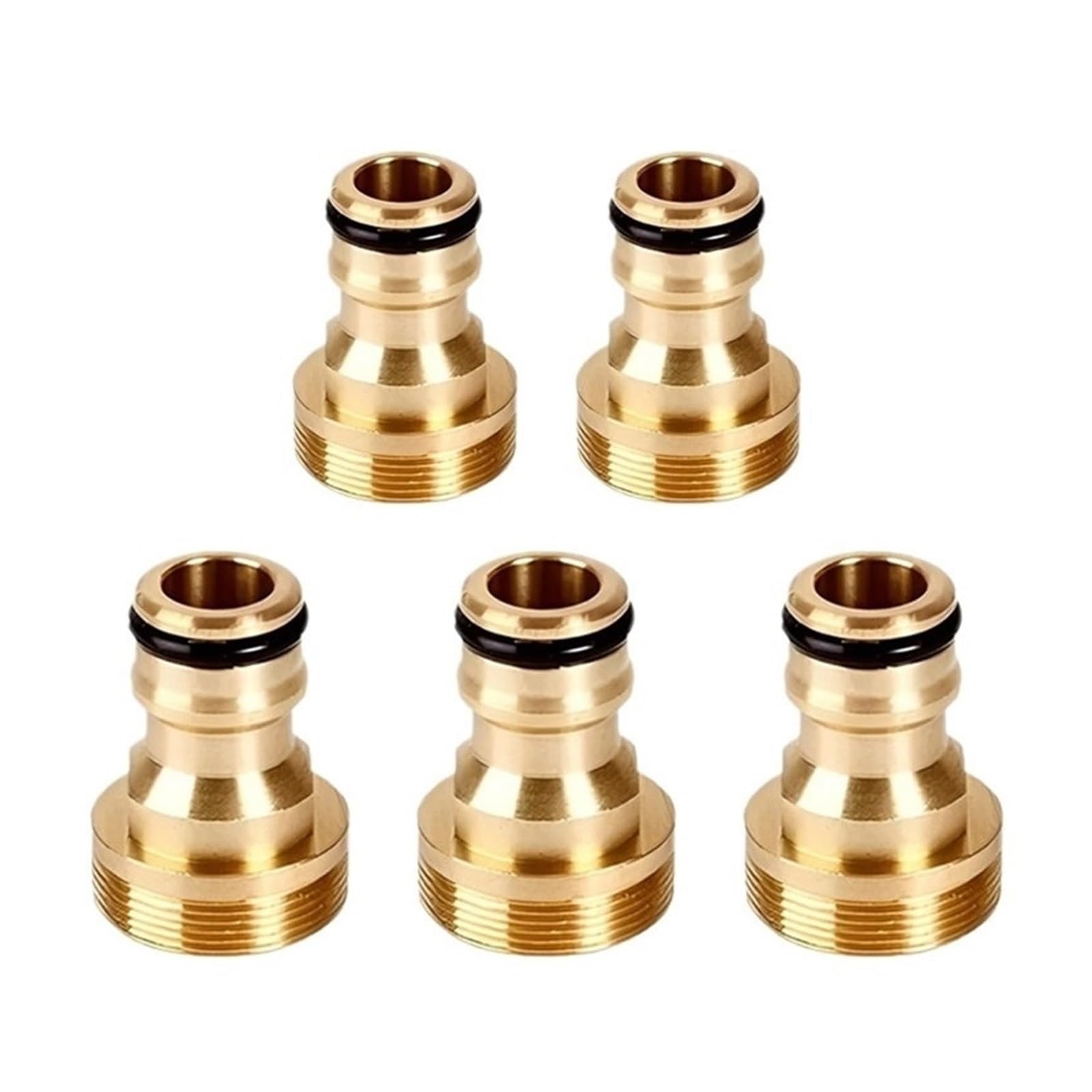 Bngdfdgh 5 Pcs Faucet Brass Thread Connector Tap Water Hose Adapter Universal Quick Garden Pipe Fittings Home Accessory(5 Pcs)