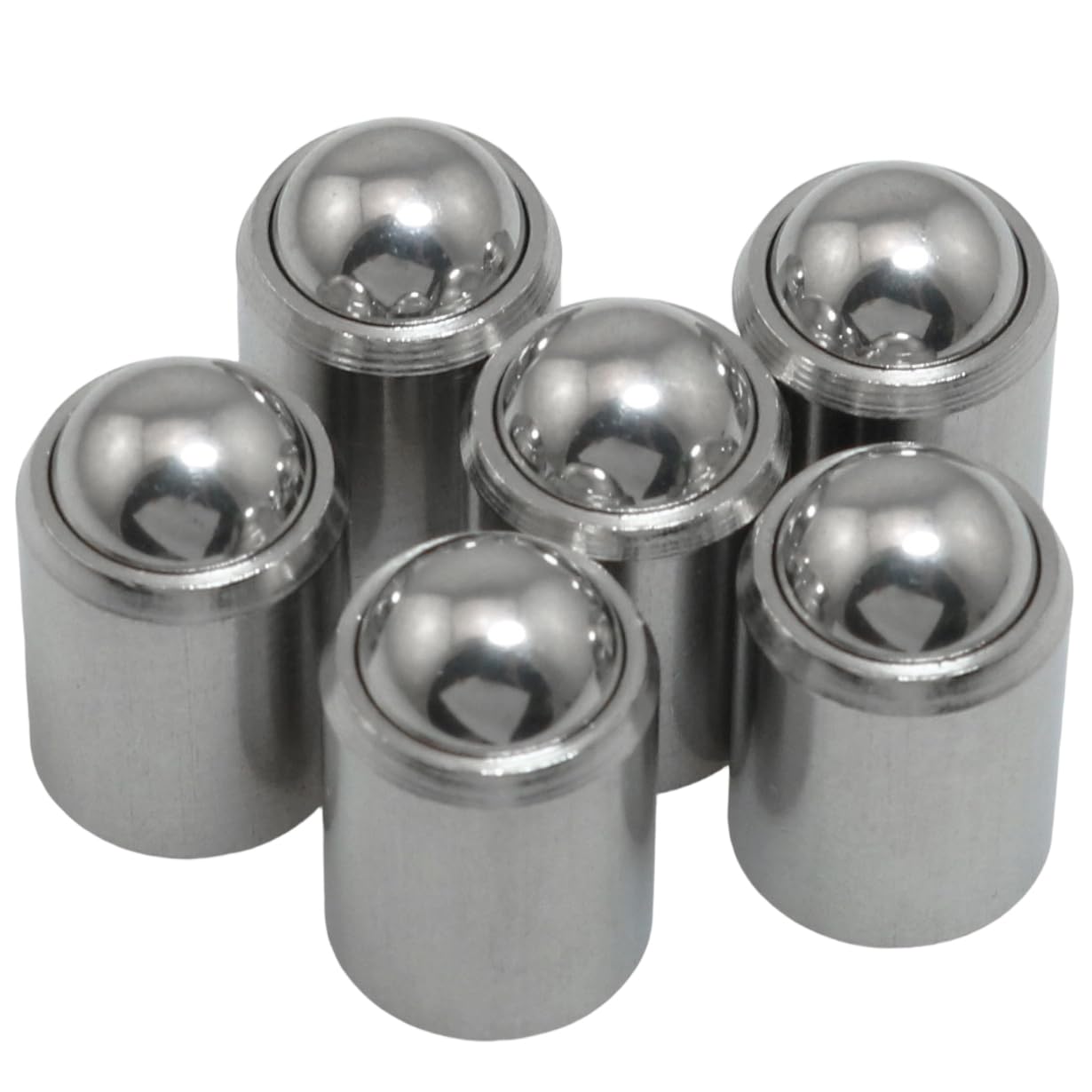 MEETOOT 6PCS 10x13mm 304 Stainless Steel Ball Head Spring Plunger Suitable for Mechanical Equipment Tooling Fixtures Furniture Drawers Cabinet Door