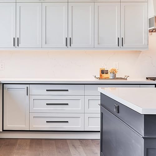 Miniatura 5 de Amerdeco Paquete de 10 tiradores de gabinete de cocina color negro mate de 3-34 pulgadas, accesorios para gabinetes, manijas de cocina, tiradores de