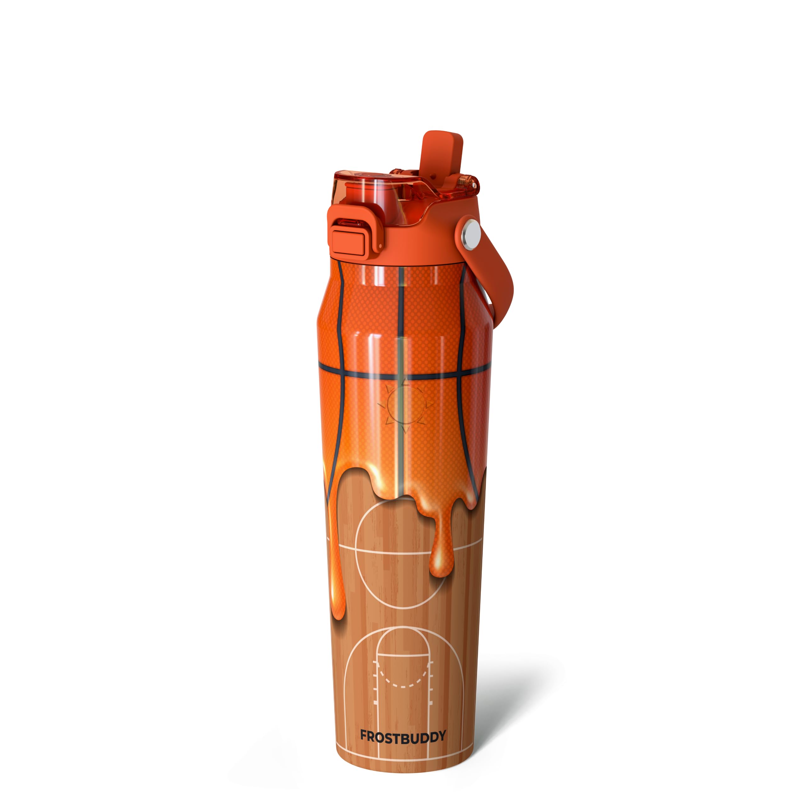 Frost Buddy 32oz Insulated Water Bottle - Straw & Chug Lid - Leak-Proof | Sip-or-chug dual lid | Ice-cold for 24+ hours | Cup-holder friendly | Durable & easy to clean