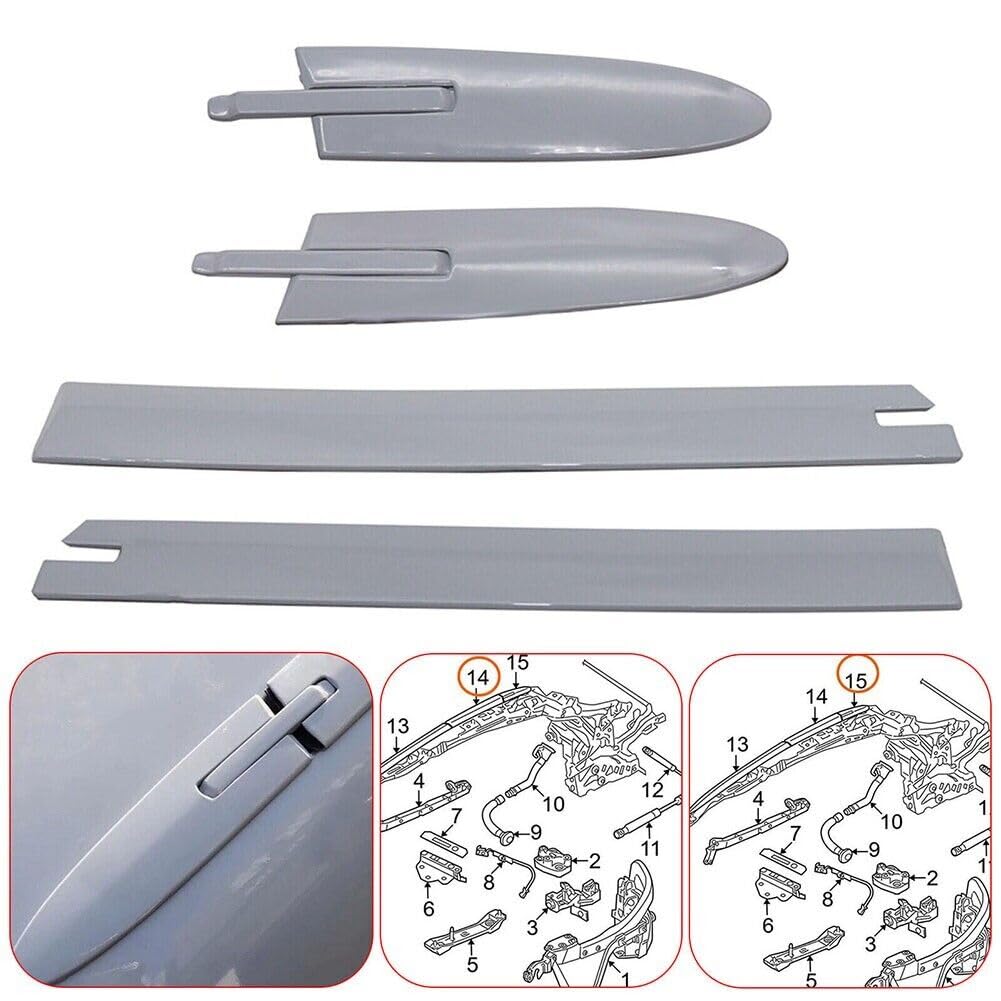 Couvercle de charnière décoratif de toit Convertible gauche/droite pour BMW série 3 4 430 F33 M3 F83 M4 E93 54377184037 54377184038 5437718