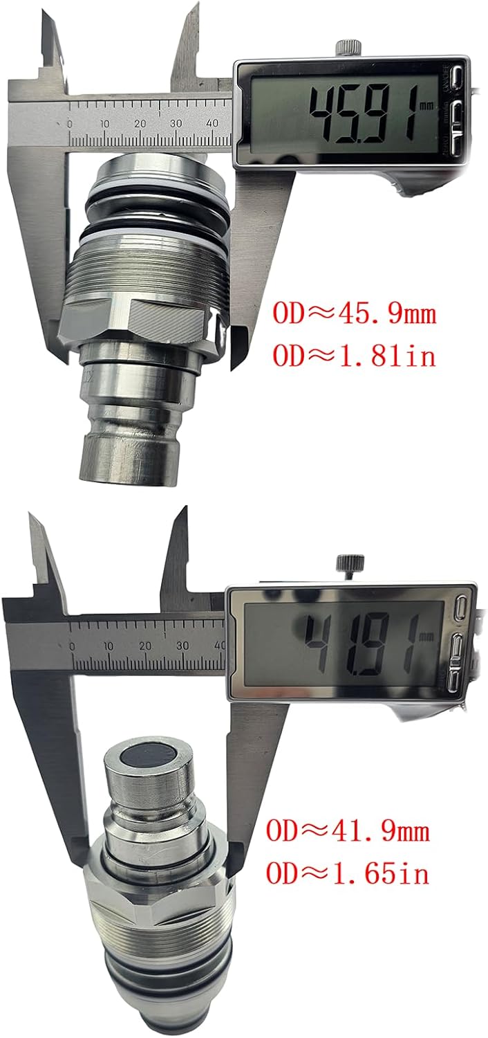 Hydraulic Coupler Set for Kubota SVL75 SVL75-2 SVL90/C V0511-77140 V0511-77150