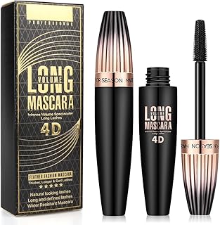 Máscara de pestañas de fibra de seda 4D, 2 pi...