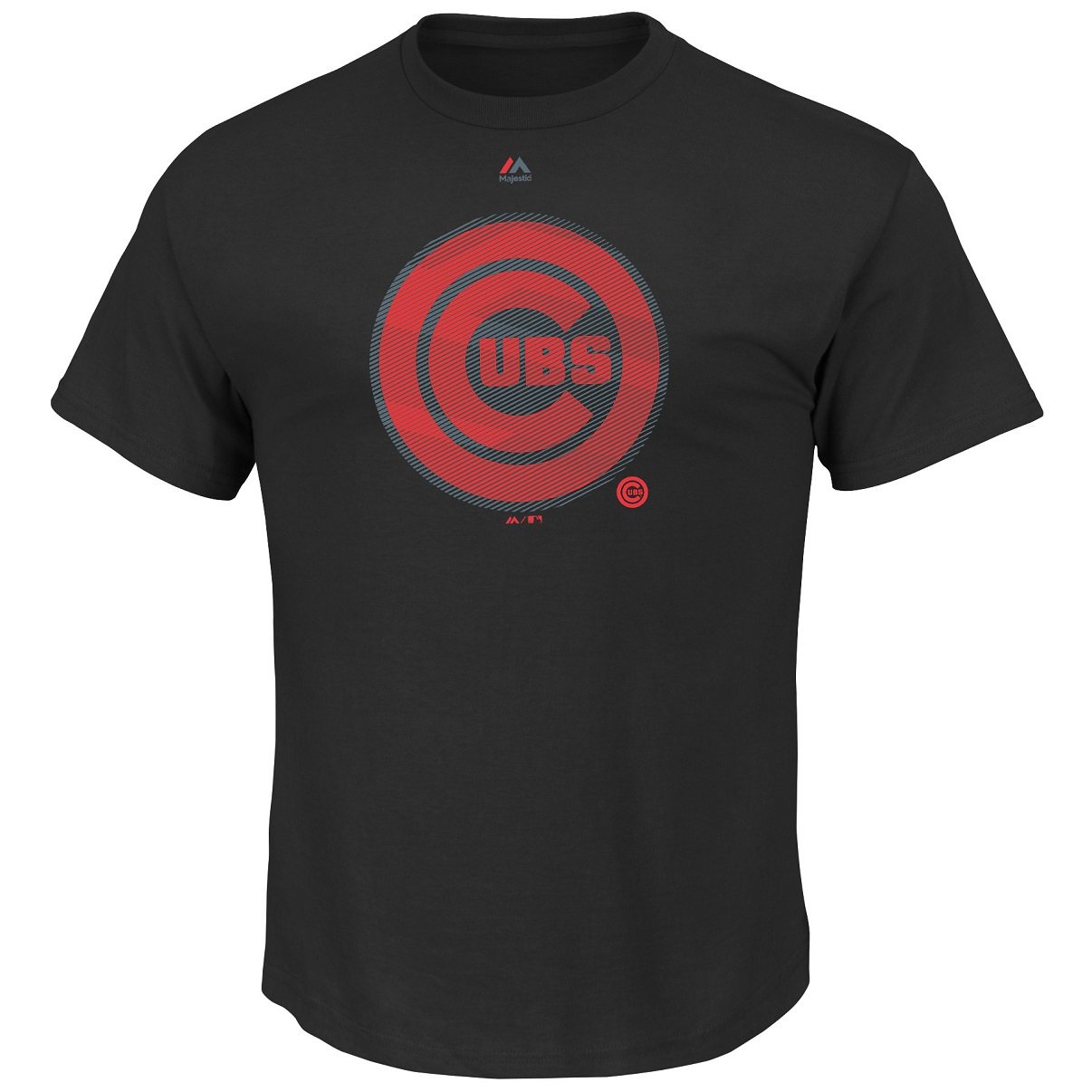 MajesticChicago Cubs Mens Majestic Black Superior Play Short Sleeve Tee Shirt