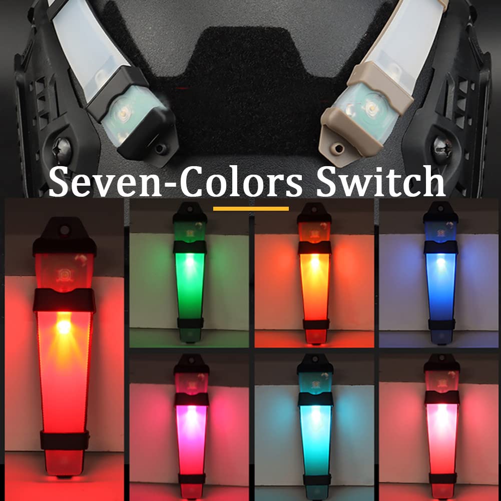 SNELLE Airsoft Tactische Helm, Met Vizier Volledige Gezichtsbescherming, Helm Cover Zaklamp Knipperlicht Bril Bivakmuts, Voor Paintball Schieten Rel Actie Oorlogsspellen,Light