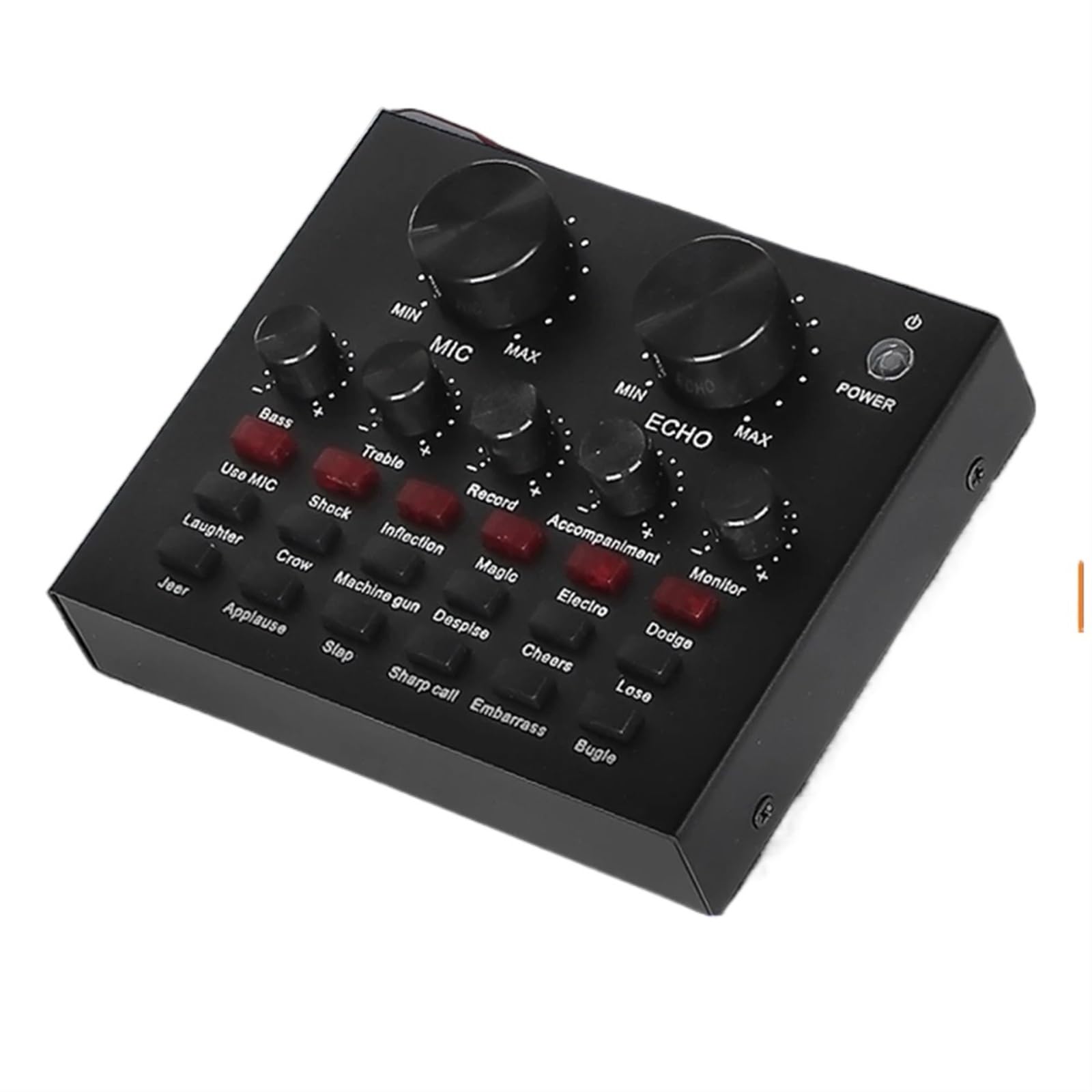 Mixer audio HD V8 Scheda esterna USB Cuffie Microfono Trasmissione live personale Webcast for telefono cellulare Computer PC Dj per DJ professionisti(V8S)