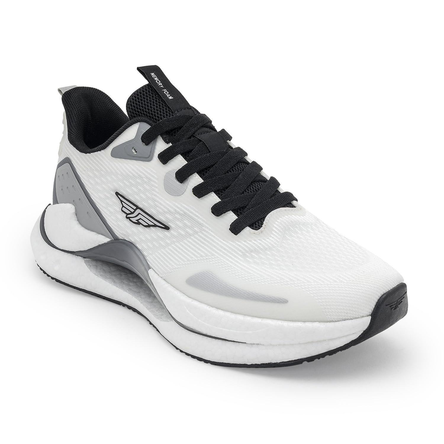 Athleisure Shoes for Men |Cultured Round-Toe Shape & Cushioning Technology | White Grey | 7 UK-image-46