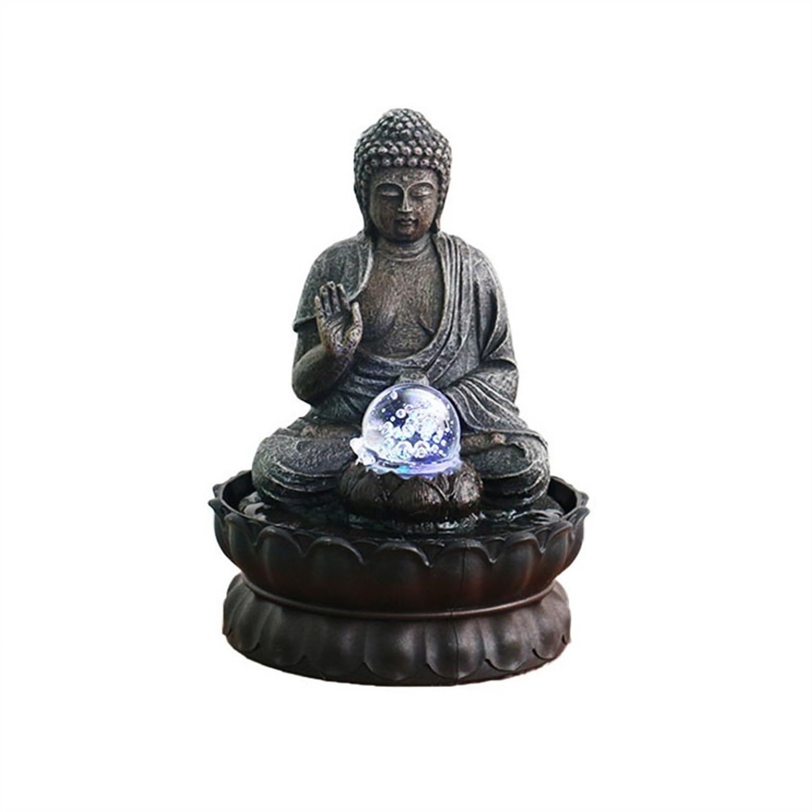 indoor Waterfall Living Room Attracts Wealth Ornaments Decorative Fountain Coffee Table Foyer Office Desk Decorations Cycle of Flowing Water Landscape