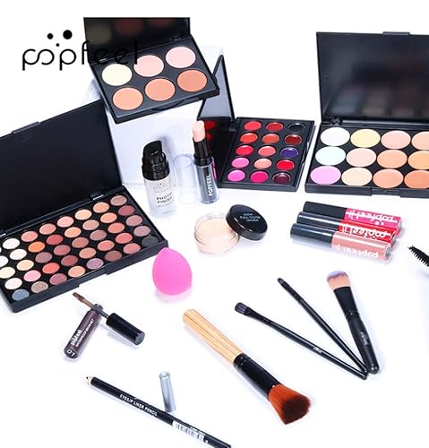 Miniatura 4 de Juego de regalo de maquillaje todo en uno de 24 unidades  Kit para mujer completo esencial cosmético paquete básico incluye paleta de sombra de