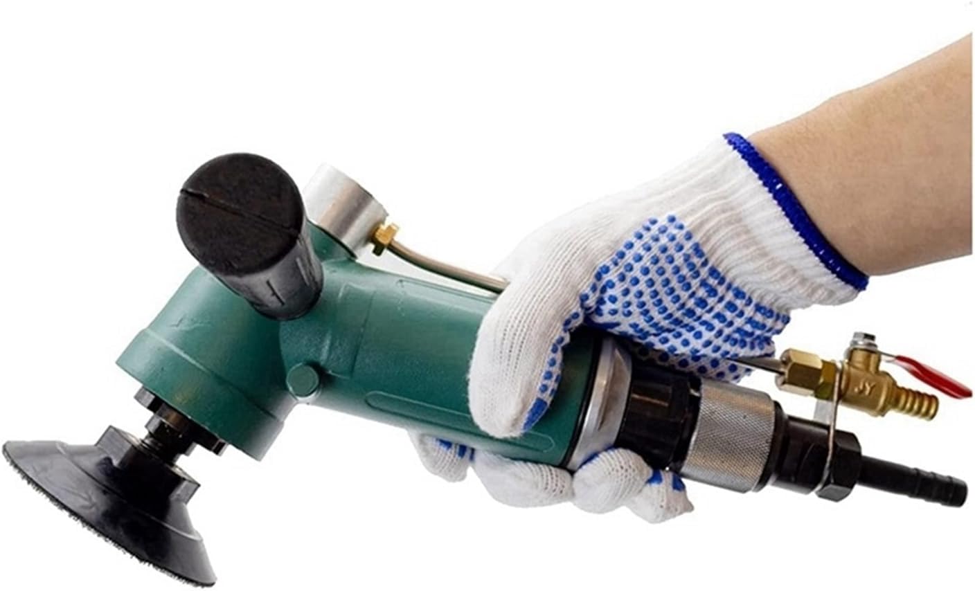 Wet Air Stone Polishers Pneumatic Water Grinders 10000RPM Air-Powered Wet Sander for Concrete Stone Granite Multi-Function