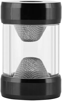 Water Cooling Filter, Fine Screen Funnel Shaped Filter, G1/4 Inner Thread, for Computer Cooling SystemBlack