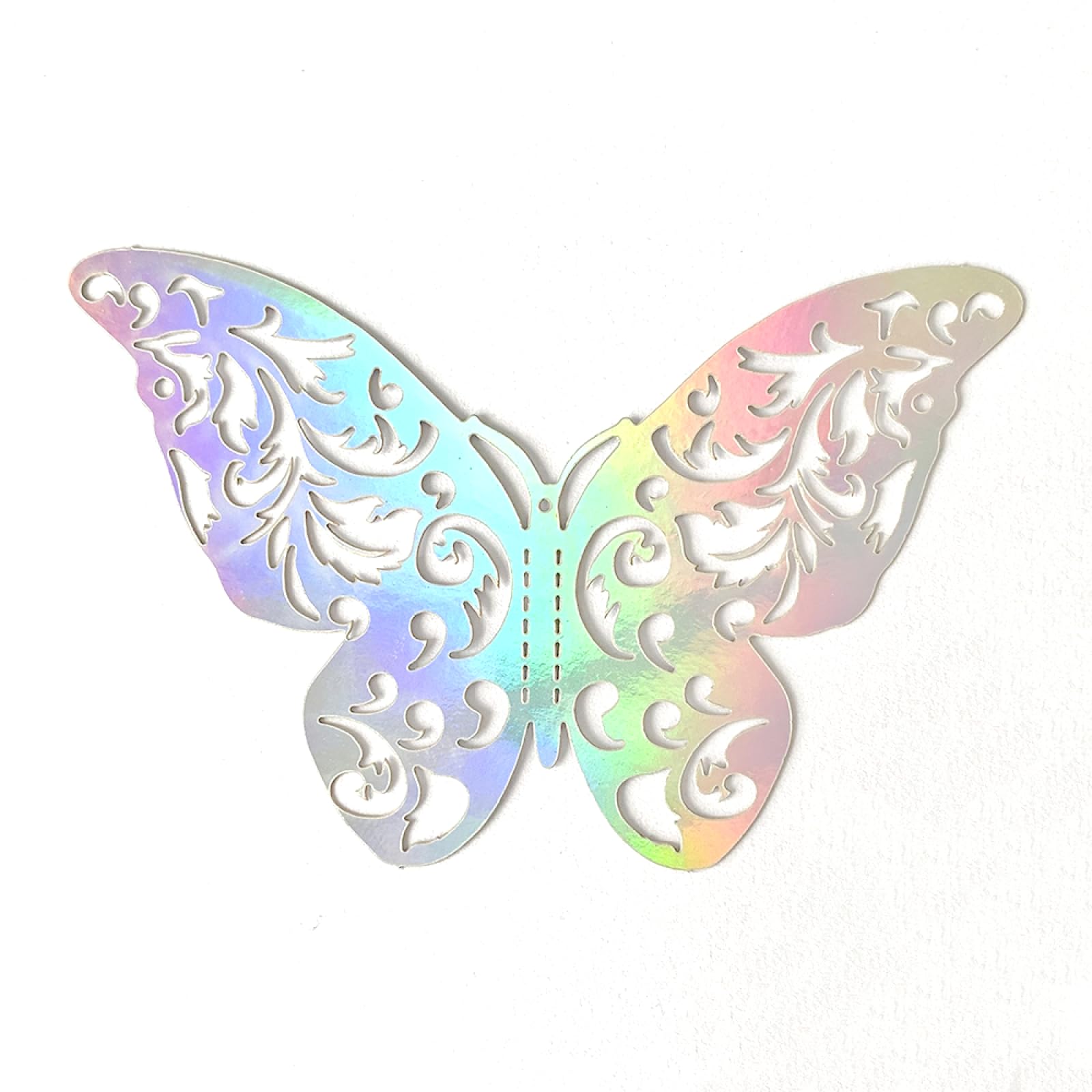 HFANGANGE Colorful 72 Three-dimensional Hollow Butterfly Stickers, Party Wall Decoration, Background Wall Stickers