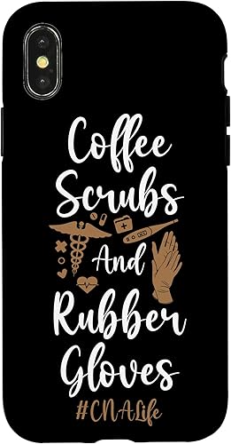 Miniatura 7 de iPhone 11 CNA Enfermera Certificado Asistente de Enfermería Café Café Scrubs & Case