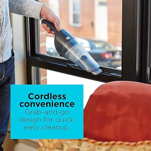 Miniatura 3 de Aspiradora de mano BlackDecker compacta de litio Equipo de 2 amperios color tech gris
