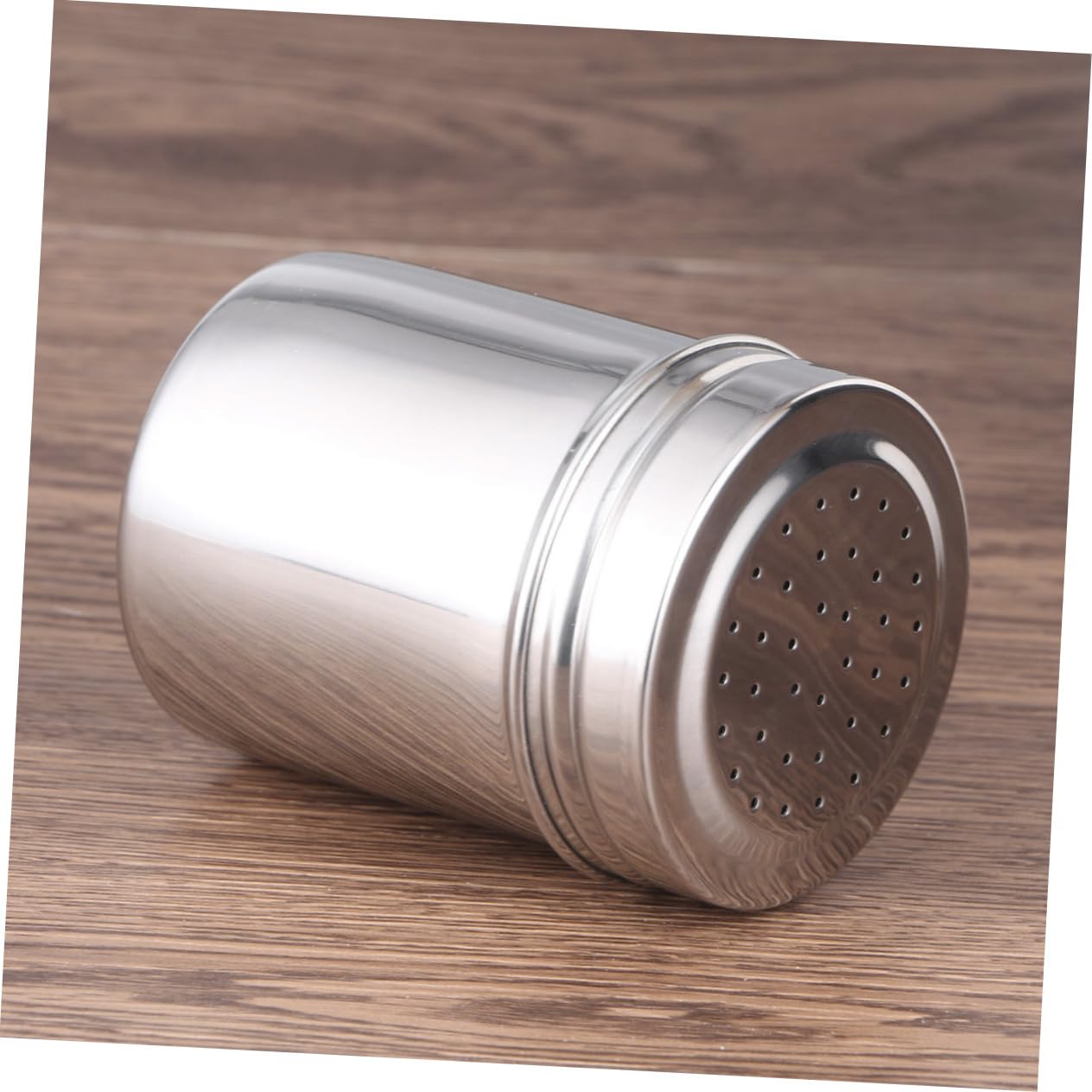 COLLBATH Stainless Steel Seasoning Jars Powder Sieve Pan Spice Shaker for Cooking Baking Salt Pepper