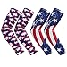 RoryTory UV Protection Cooling Arm Compression Sun Sleeve - 2 Pairs Patriotic Design Unisex Adult Large Size -For Outdoor Sports Cycling Running Golfing Baseball Lymphedema Anti-Slip Tattoo Cover Ups