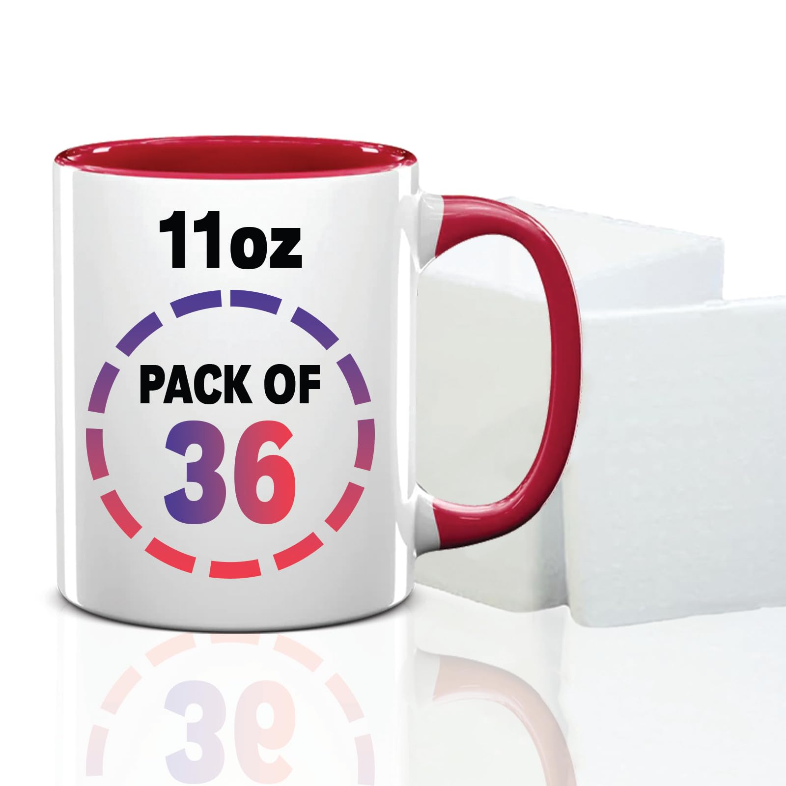 Dmsky Sublimation Coffee Mugs Tazas Para Sublimar 11 Oz Blank Bulk Coffee Mug Set Of 12