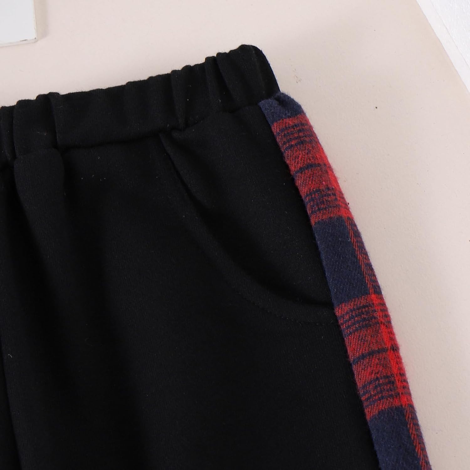 Boy Clothes Fall Winter Outfits Long Sleeve Plaid Patchwork Button Down Shirt + Casual Pocket Sweatpants 5-14 Years - Image 7