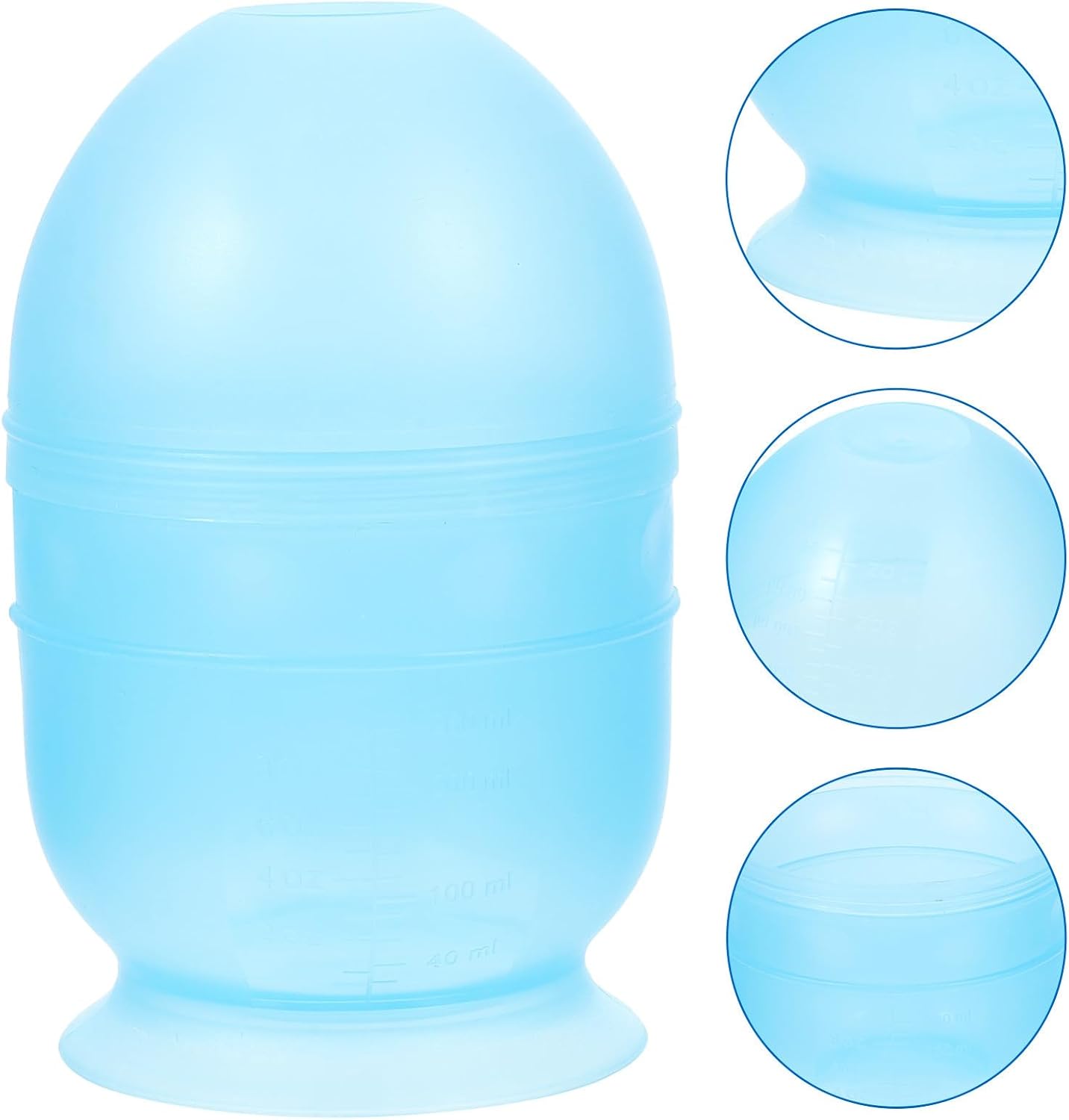 STOBAZA Hair Dye Bowl and Mixing Cup Thickened Plastic Hair Coloring Tool for DIY Salon Use Blue