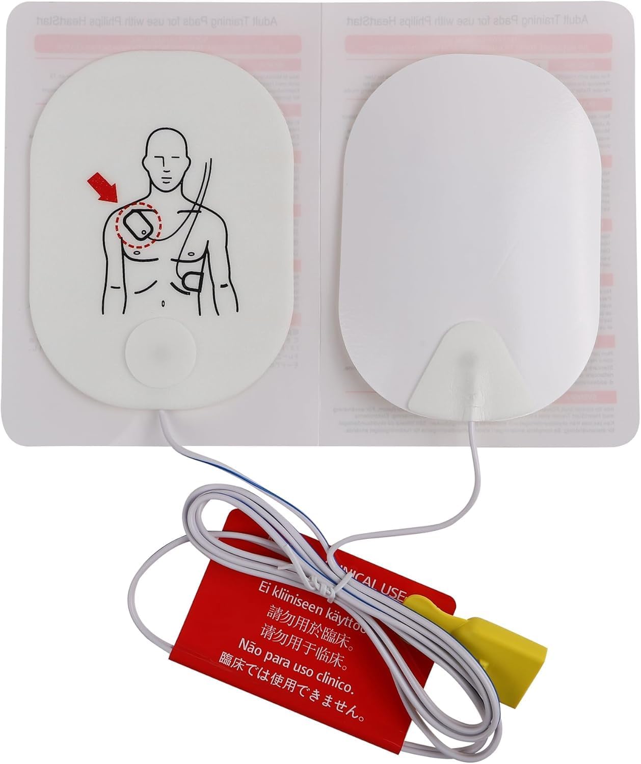 AED Trainer Pads, Defib Training Pads Compatible with Philips HeartStart AED Trainer, (Adult Mode) XFT-P150