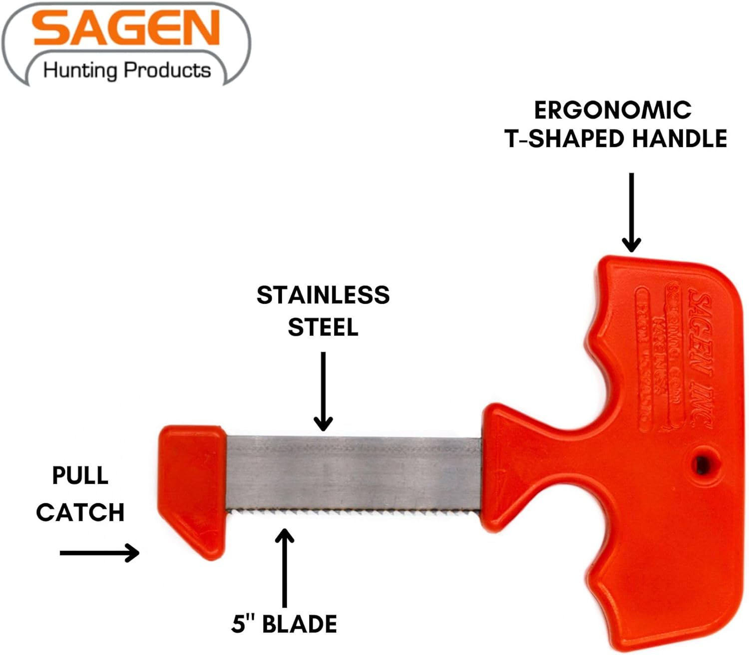 Sagen Saw I Hunter's Field Saw Pelvic Bone and Rib Splitter for Deer and Other Game Hunting