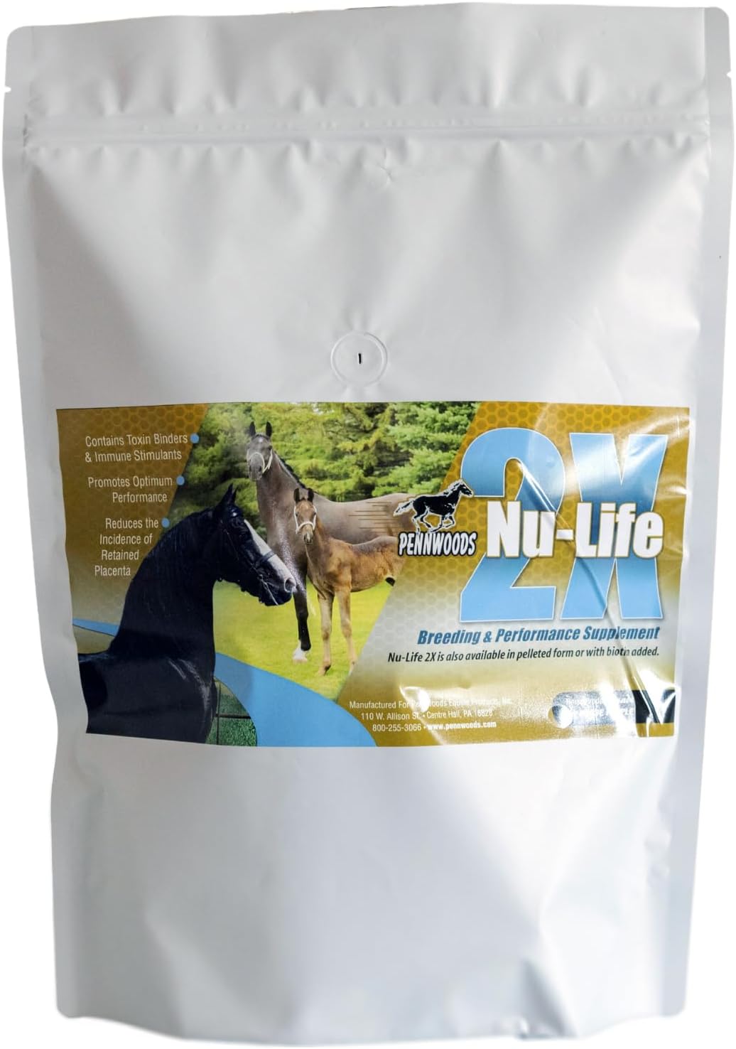 Horse Vitamin & Mineral Supplement – Nutritional Balancer with Amino Acids, Vitamin E, Organic Selenium & B-Complex – Supports Digestion, Energy & Performance Horses – 2X Concentrated, 8 lb