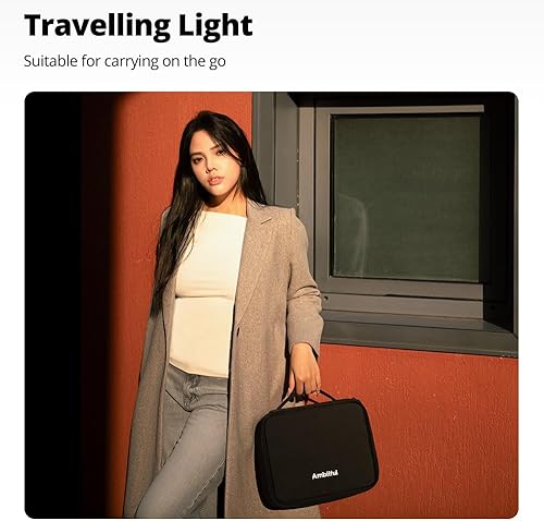 Miniatura 4 de AMBITFUL Bolsa de transporte Zoom P7 para equipos de fotografía con gran capacidad, estuche de almacenamiento multifuncional para mini dron y otros