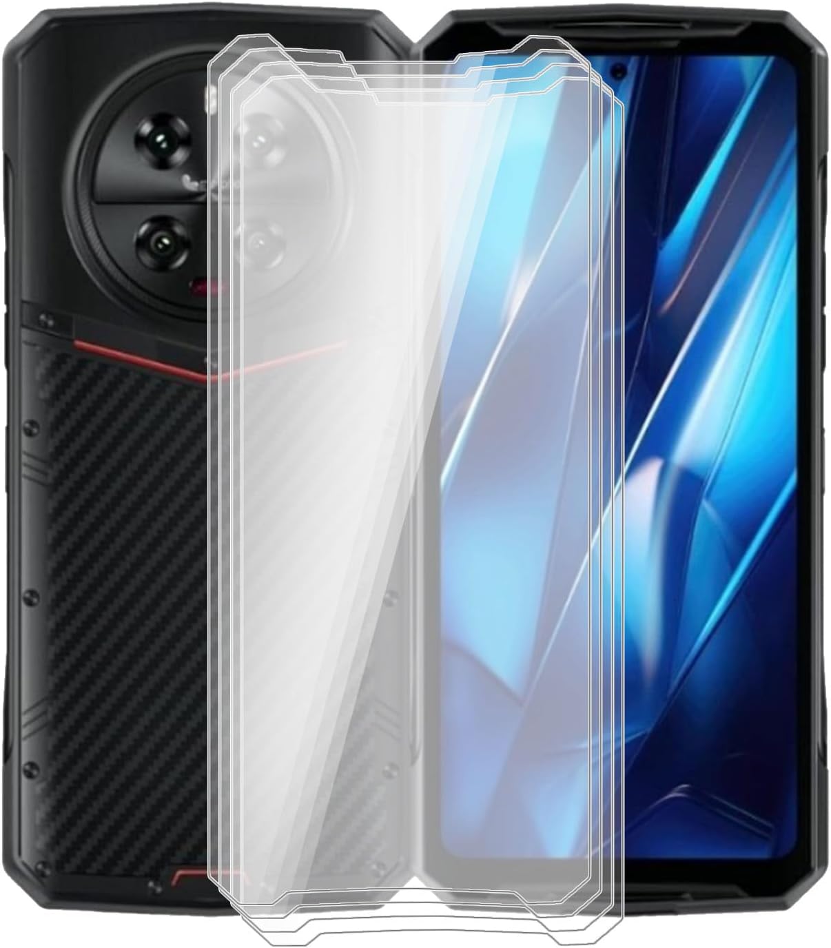 For Doogee DK10 Screen Protector Tempered Galss, [4 Pack] High Clear [9H Hardness] [Bubble Free] Screen Tempered Glass Protective Film for Doogee DK10 6.67 Inch.
