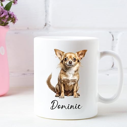 Miniatura 70 de Taza de cerámica personalizada para perros Chow Chow Chow, taza de café con nombre personalizado Chow Chow, regalos para los amantes de los perros