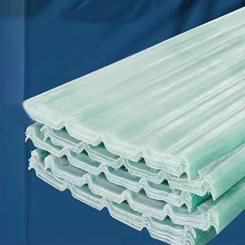 Mute Roof Sheet,2mm Roofing Panel,Corrugated Roofing Sheets,Roofing Tiles,UV Resistance Daylighting Panels,Easy to Bend Cut,Cladding for Garage,Shed,Carport and Greenhouse 35x31in,10 pcs
