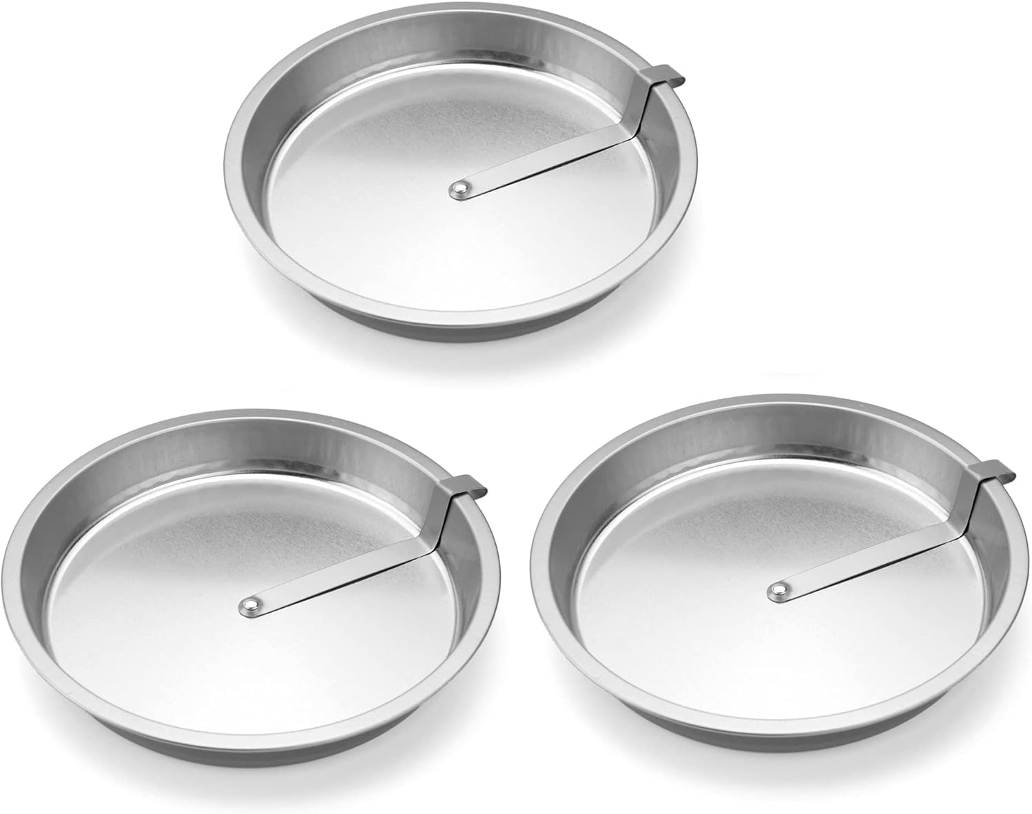 2er-Set Runde Kuchenformen (23 cm Durchmesser), Antihaftbeschichtet, Für Zweistöckige Kuchen, Robust, Spülmaschinenfest Und Leicht Zu Lösen 3PC
