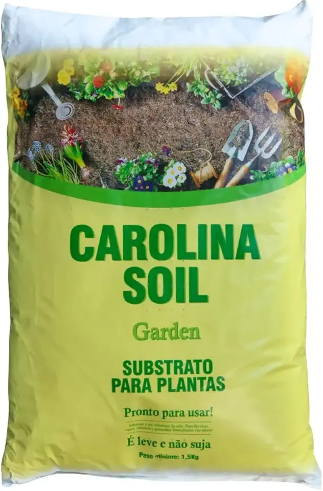 Substrato Carolina Soil Garden Para Cultivo 1,5kg Fofo, Aerado, Nutrientes, Boa Drenagem