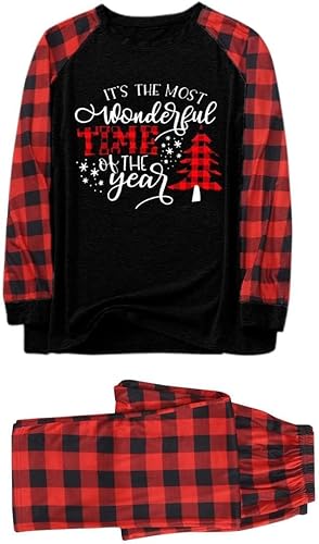 Miniatura 5 de Pijamas de Navidad a juego para la familia, conjuntos de pijamas de alce, Papá Noel, árbol de Navidad, lindo y divertido juego de pijamas de Navidad