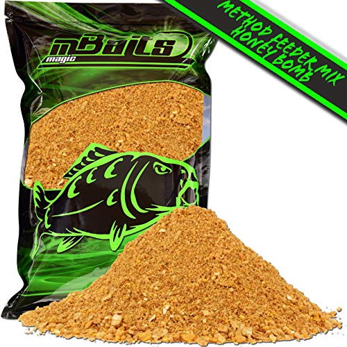 Foto von Angel-Berger Magic Baits Method Feeder Futterset Groundbait Liquid Pellets Futterkorb Futtermittel (Honey Bomb)