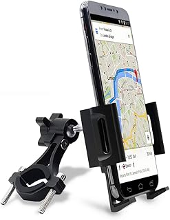 Fahrrad und Motorrad Handyhalterung, 360 ° -Drehung Aluminiumlegierung Universal Fahrrad Halterung Standhalterung Für 4,7-...