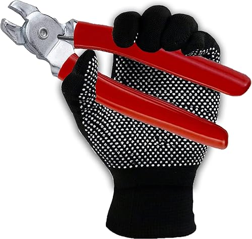 Miniatura 4 de 480 anillos galvanizados de cerdo de 34 pulgadas 12 pulgadas 38 pulgadas 1 pulgada con alicates rectos surtidos kit de instalación profesional de