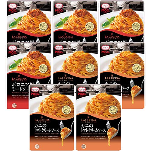 MCC パスタソース ミートソース4個&トマトクリームソース4個 2種アソート