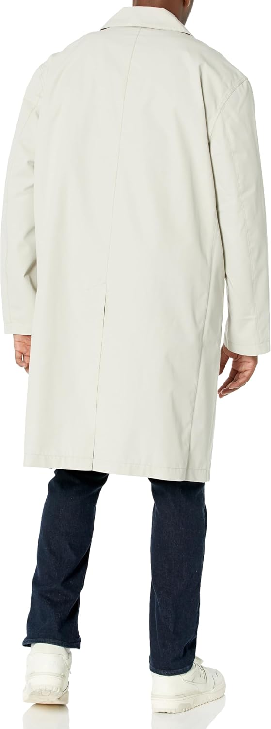 Lacoste mens Front Pocket Trench Coat