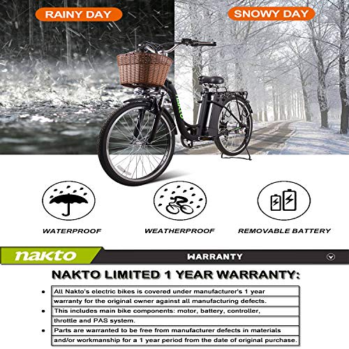 image for Santa Electric Bike 6-Speed-Gear City E-Bike with 26