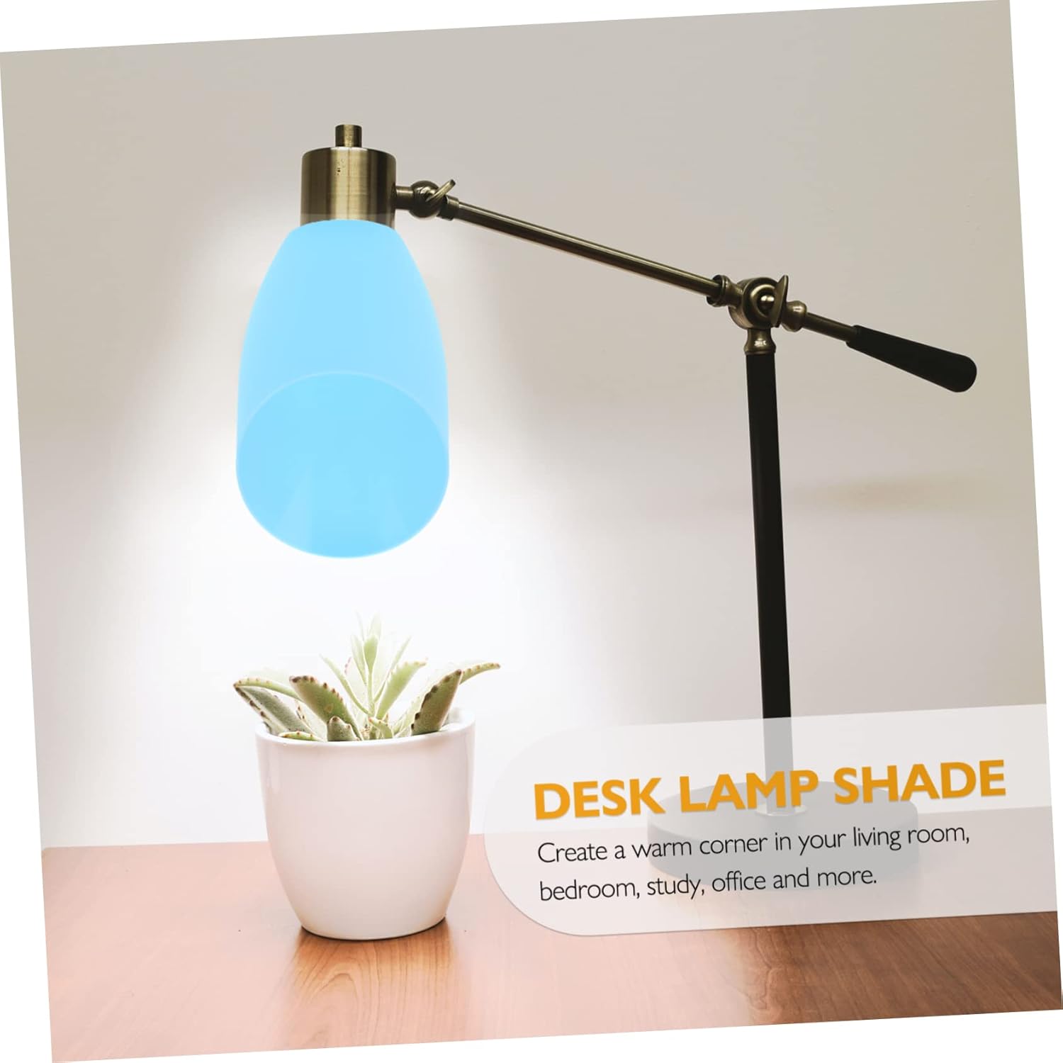 Housoutil 12pcs Plastic Lamp Shades Replacement Stylish Home Decor for Table Lamps Center Softens Light for Living Room Hotel Study Use