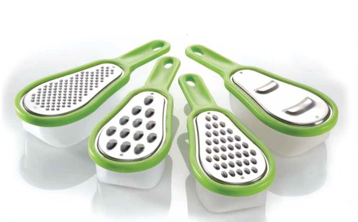 Easy Graters, Set of 4, Mini Cheese Graters and Vegetable Grater