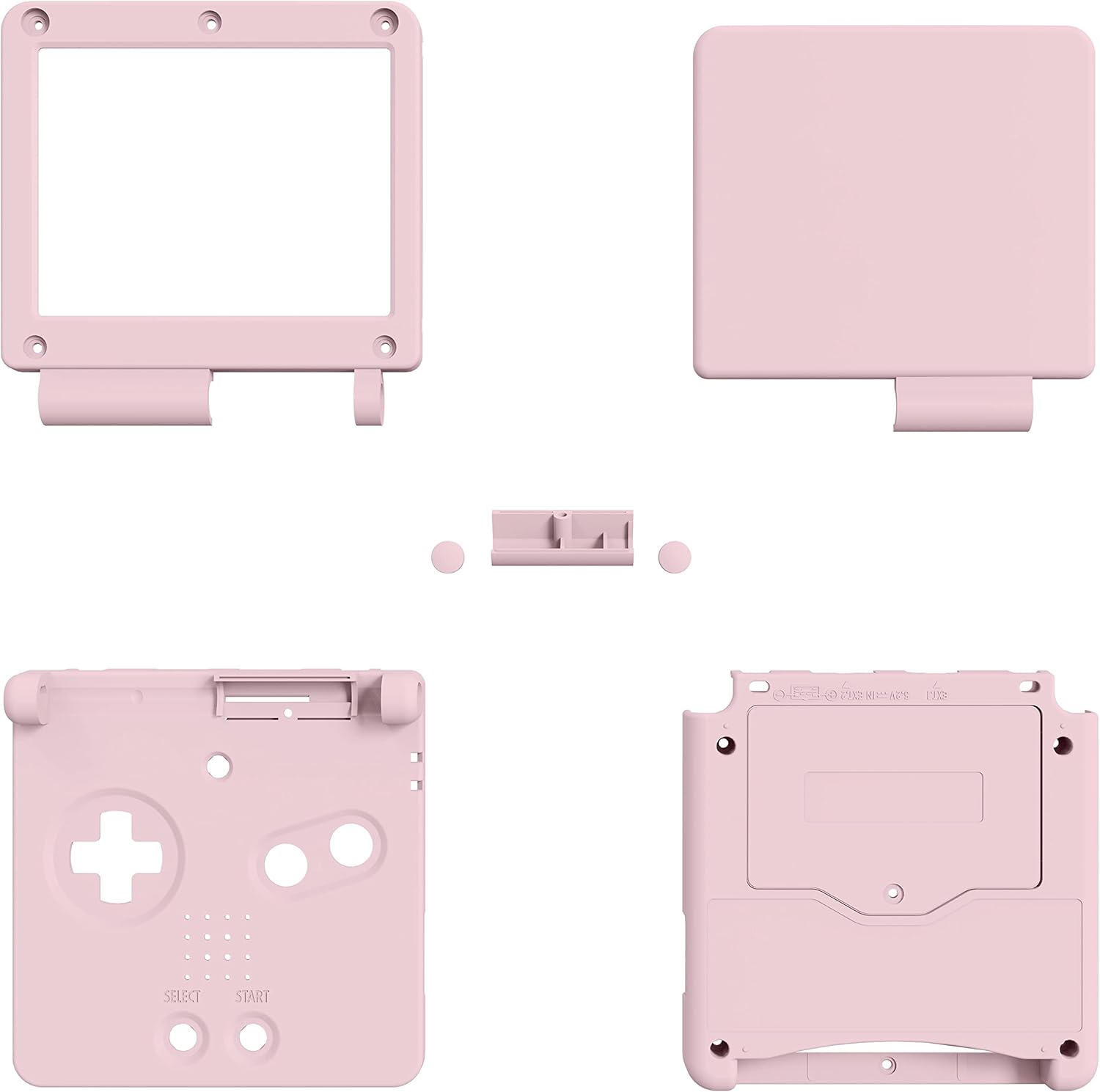 IPS Ready Upgraded eXtremeRate Cherry Blossoms Pink Soft Touch Custom Replacement Housing Shell for Gameboy Advance SP GBA SP – Compatible with Both IPS & Standard LCD – Console & Screen NOT Included : Electronics